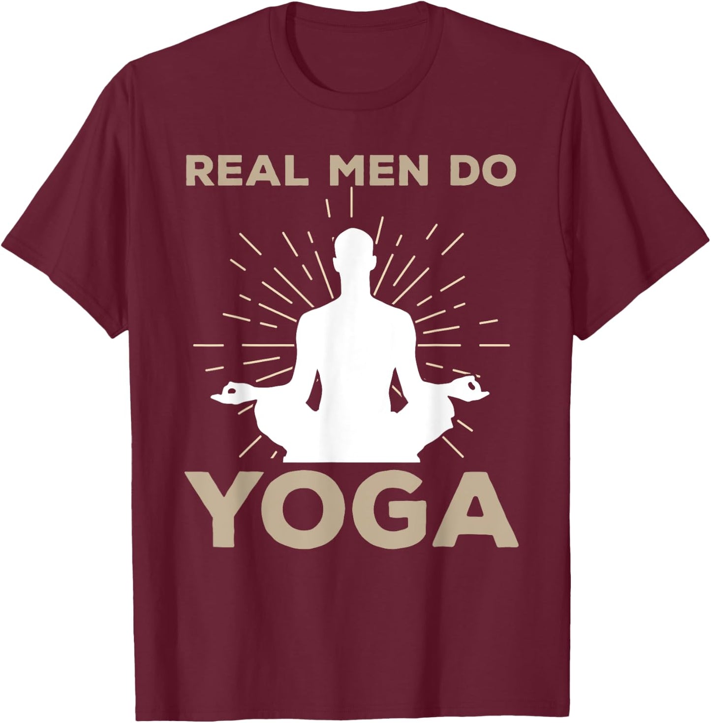 Funny Yoga Design Boys Yoga Pose Meditation Lovers T-Shirt - T-Shirt | Maroon