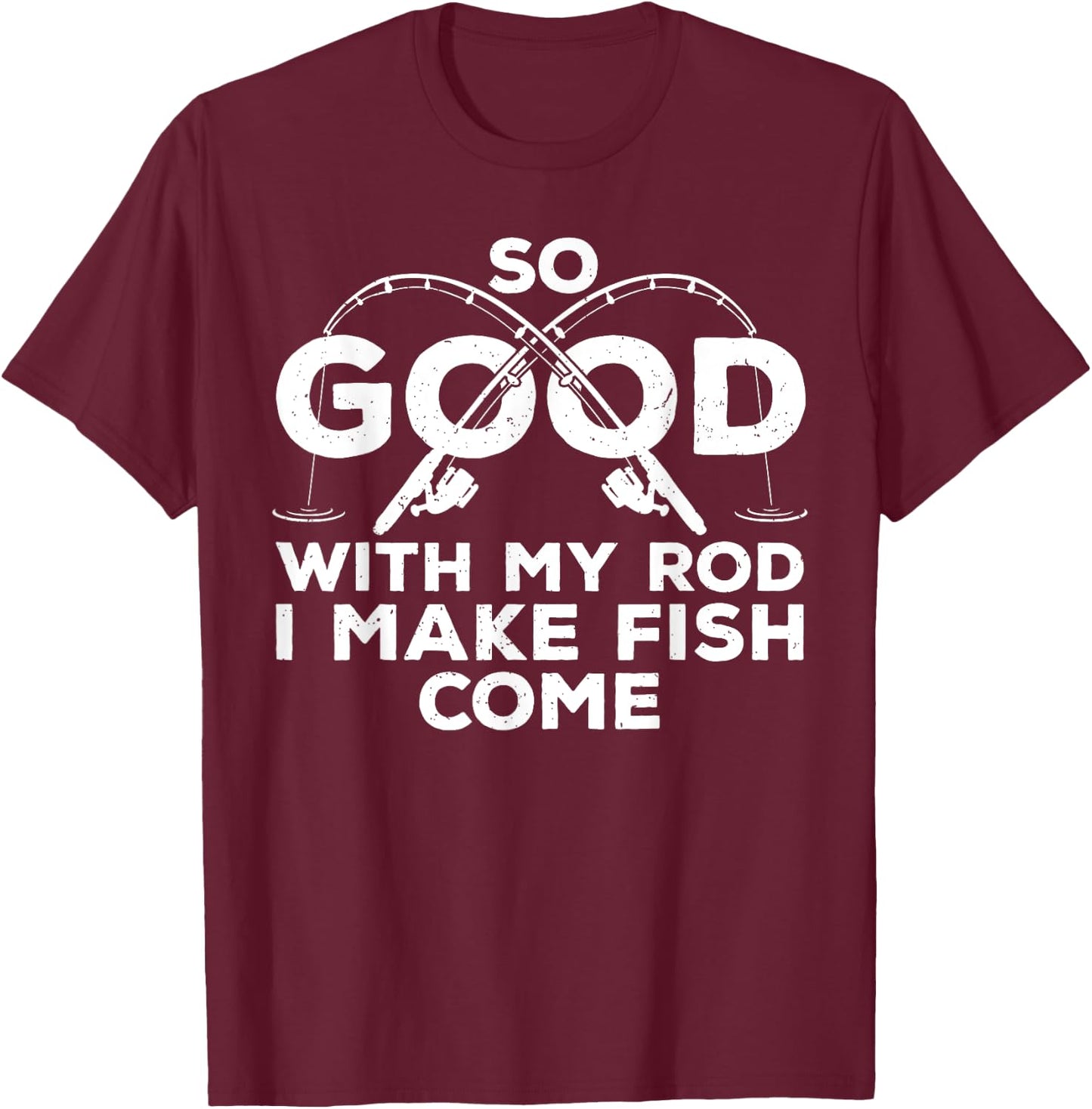 Funny Fishing Design Women Fisherman Fish Fishing T-Shirt - T-Shirt | Maroon