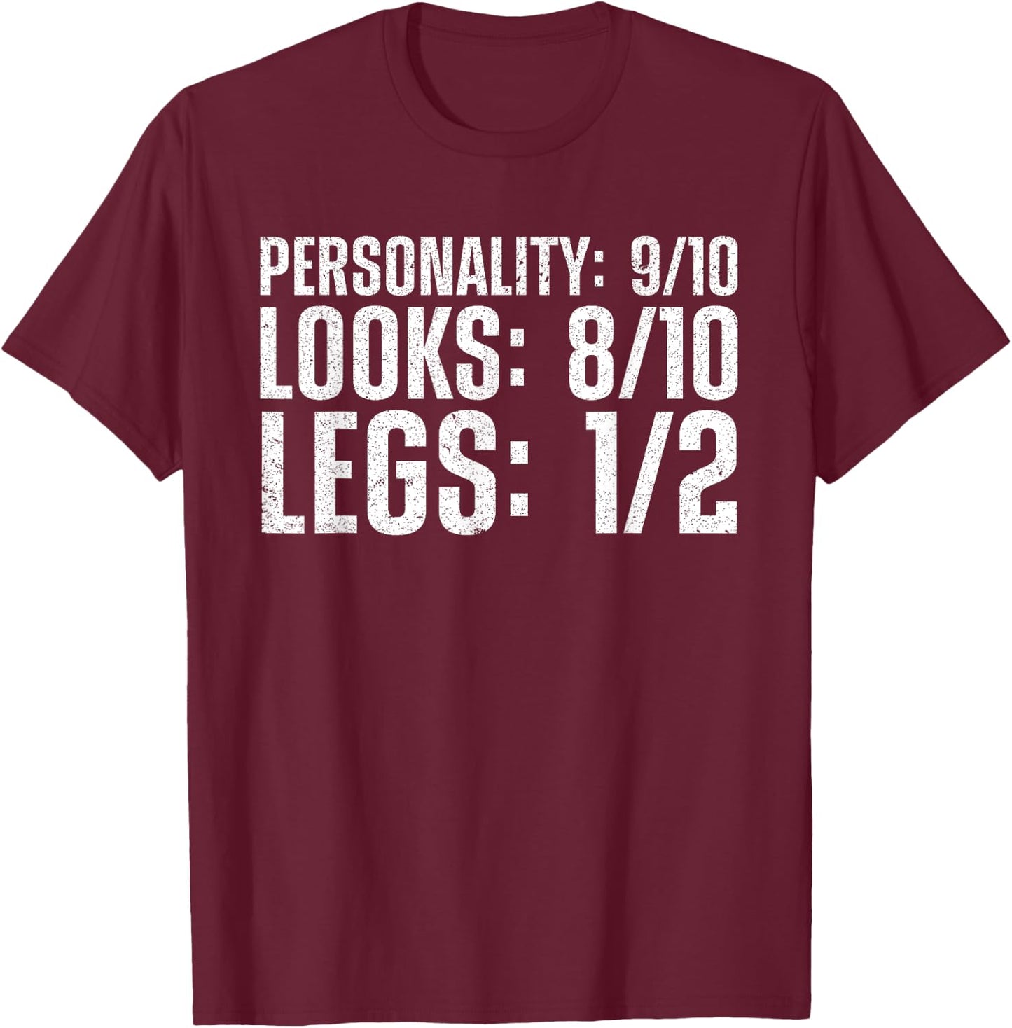 Cool Leg Amputation Art Women Leg Amputation Amputee T-Shirt - T-Shirt | Maroon