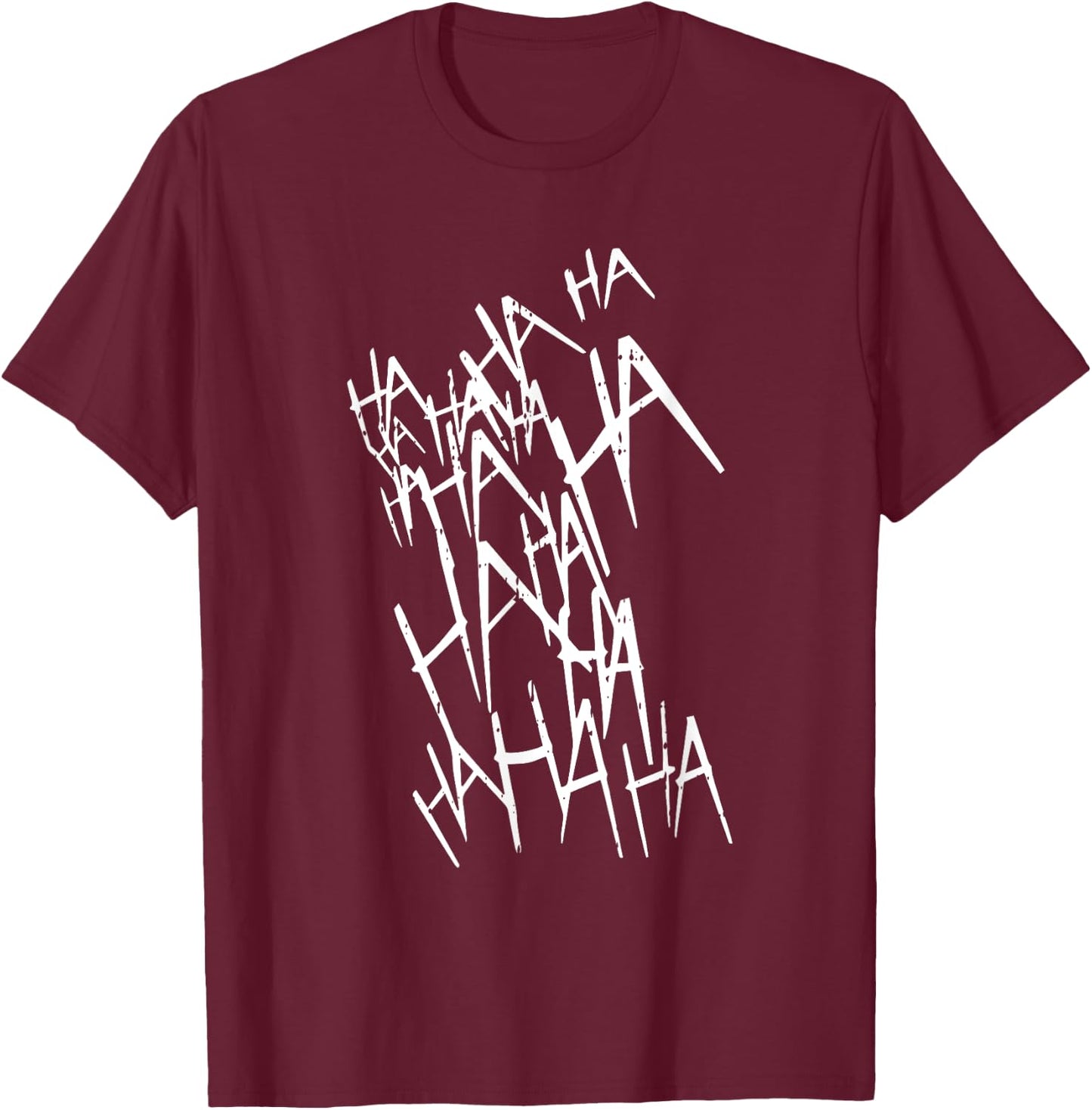 Hahaha Halloween Costume Funny Men Women Kids T-Shirt - T-Shirt | Maroon
