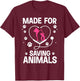 Cool Veterinarian Women Vet Assistant Technician T-Shirt - T-Shirt | Maroon