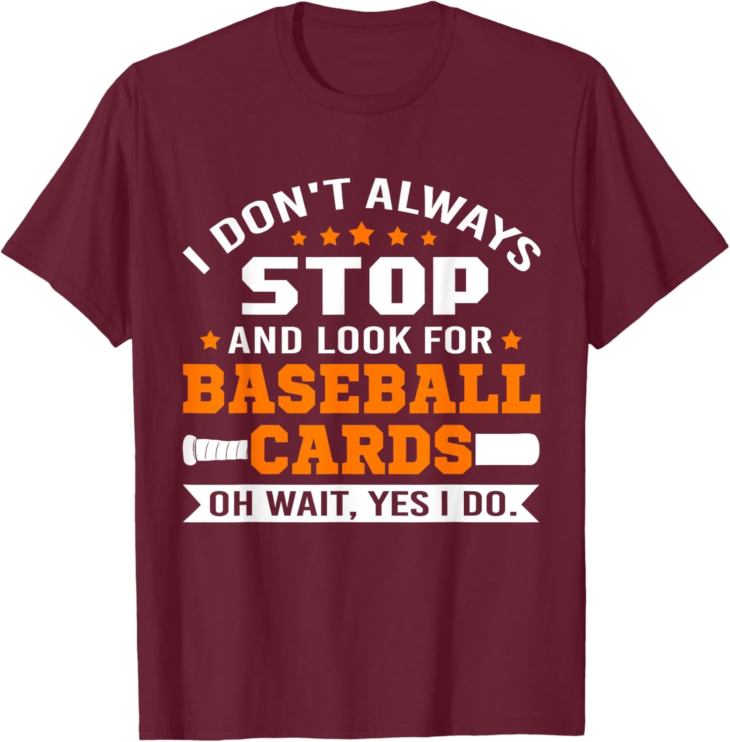 Sport Cards Collection & Baseball Card Collector T-Shirt - T-Shirt | Maroon