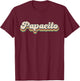 Papacito Retro Top Cute Vintage Dad T-Shirt - T-Shirt | Maroon