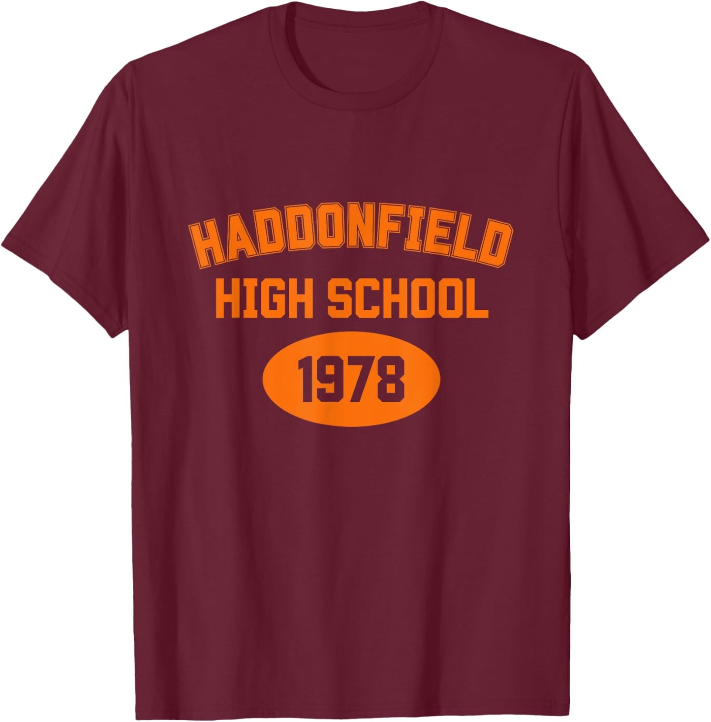 Halloween Haddonfield High School 1978 Retro Novelty T-Shirt - T-Shirt | Maroon