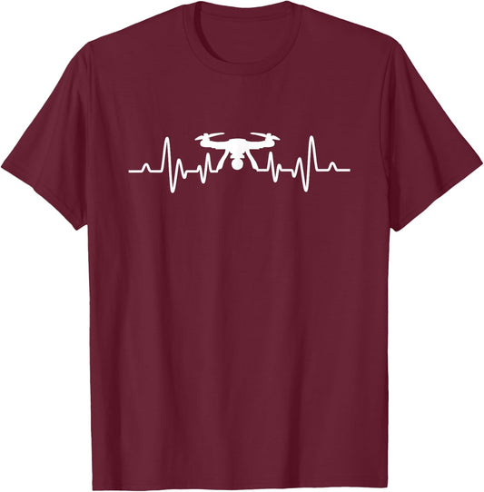 Drone drone captain quadcopter sayings T-Shirt - T-Shirt | Maroon