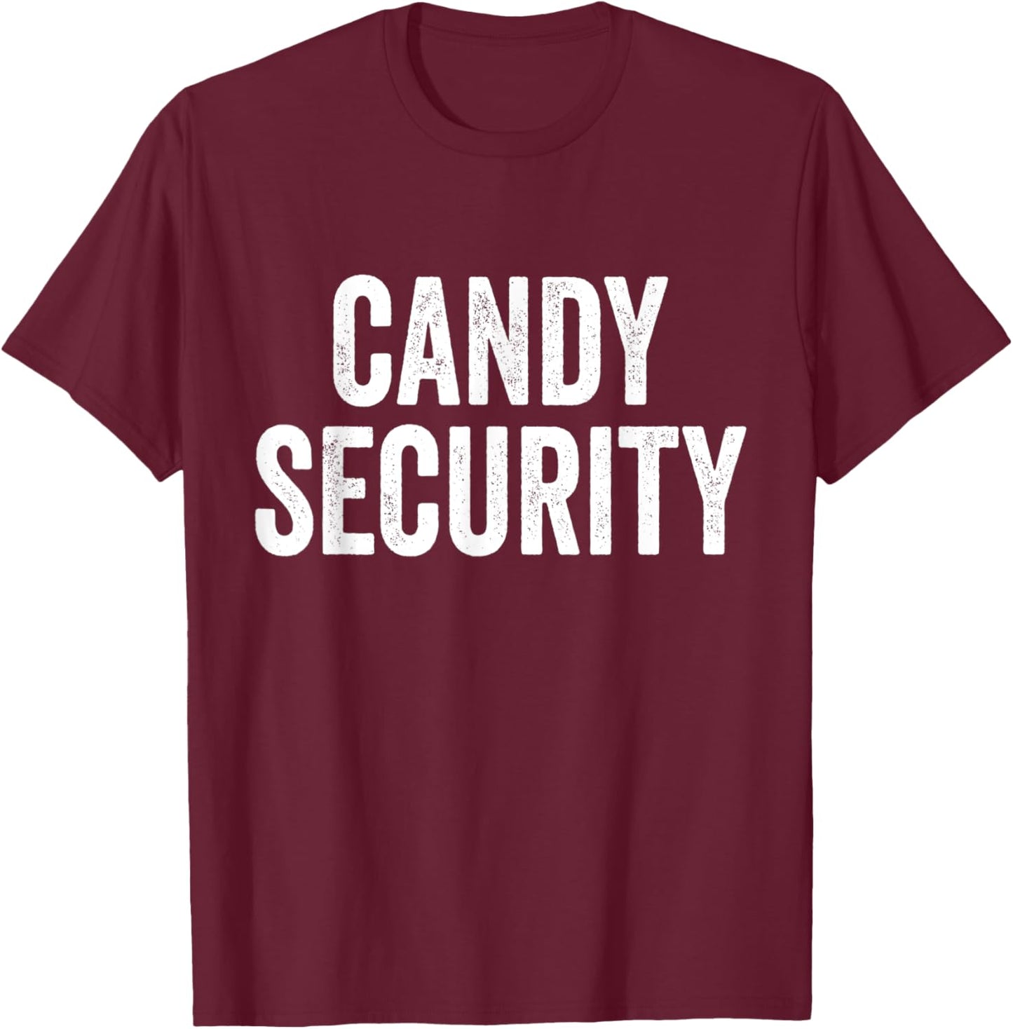 Dad Mom Candy Security Shirts, Men Women Halloween Parents T-Shirt - T-Shirt | Maroon