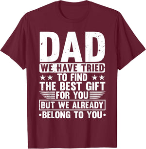 Cool Dad Art For Father Dad Stepfather From Son Daughter T-Shirt - T-Shirt | Maroon