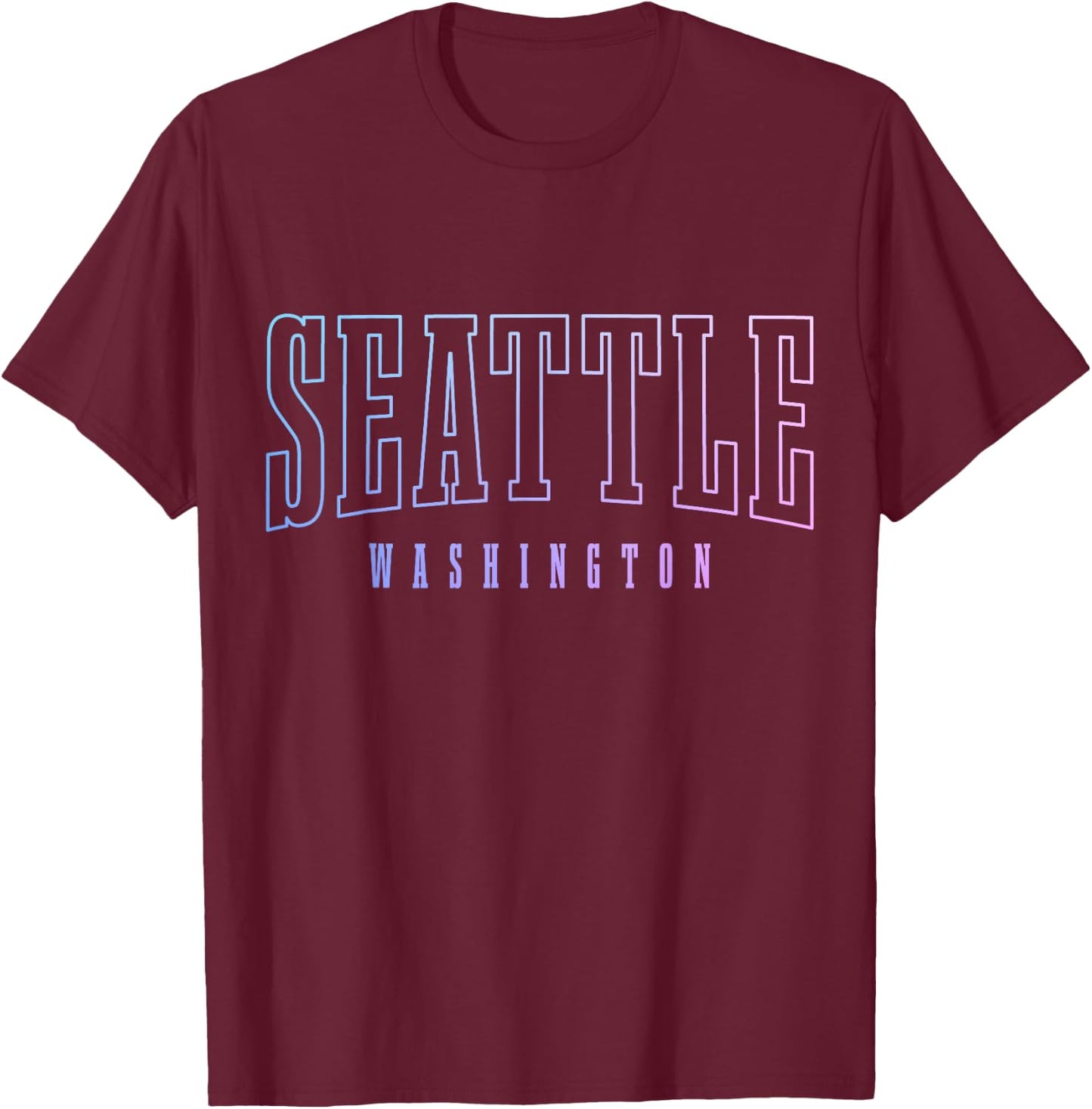 Seattle, Washington T-Shirt - T-Shirt | Maroon