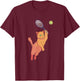 Tennis Player Racquets Cat Tennis Lover Racket Sport Women Kids T-Shirt - T-Shirt | Maroon