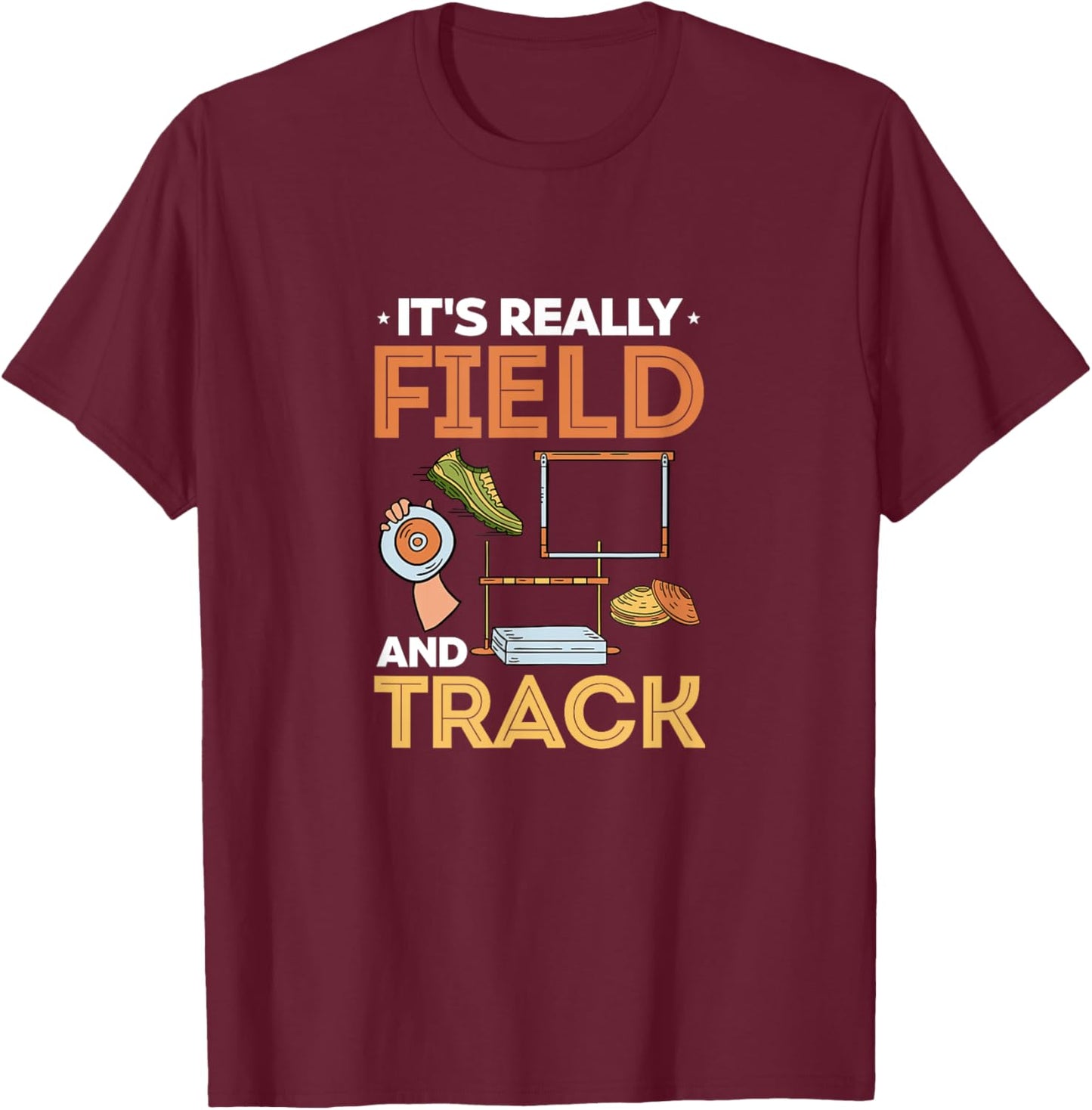 Track And Field Running - Expert Runner Field And Track T-Shirt - T-Shirt | Maroon