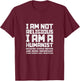 Atheism Atheist Not Religious I'm Humanist Anti-Religion T-Shirt - T-Shirt | Maroon