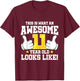 This is what an awesome 11 year old looks like 11th birthday T-Shirt - T-Shirt | Maroon