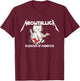 Meowtallica Meowster Of Purrpets - Funny Cat Women Girls Kids T-Shirt - T-Shirt | Maroon