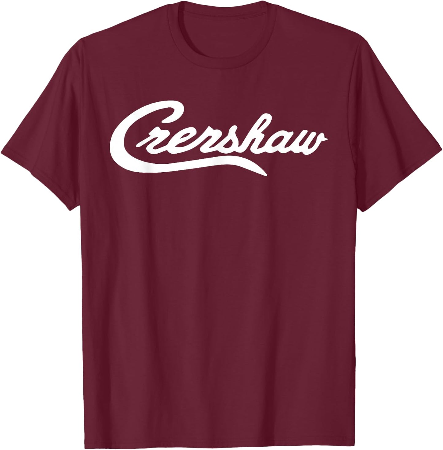Crenshaw California LA, Los Angeles City T-Shirt - T-Shirt | Maroon