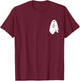 Ghost Drinking Coffee Funny Halloween Costume Coffee Lovers T-Shirt - T-Shirt | Maroon