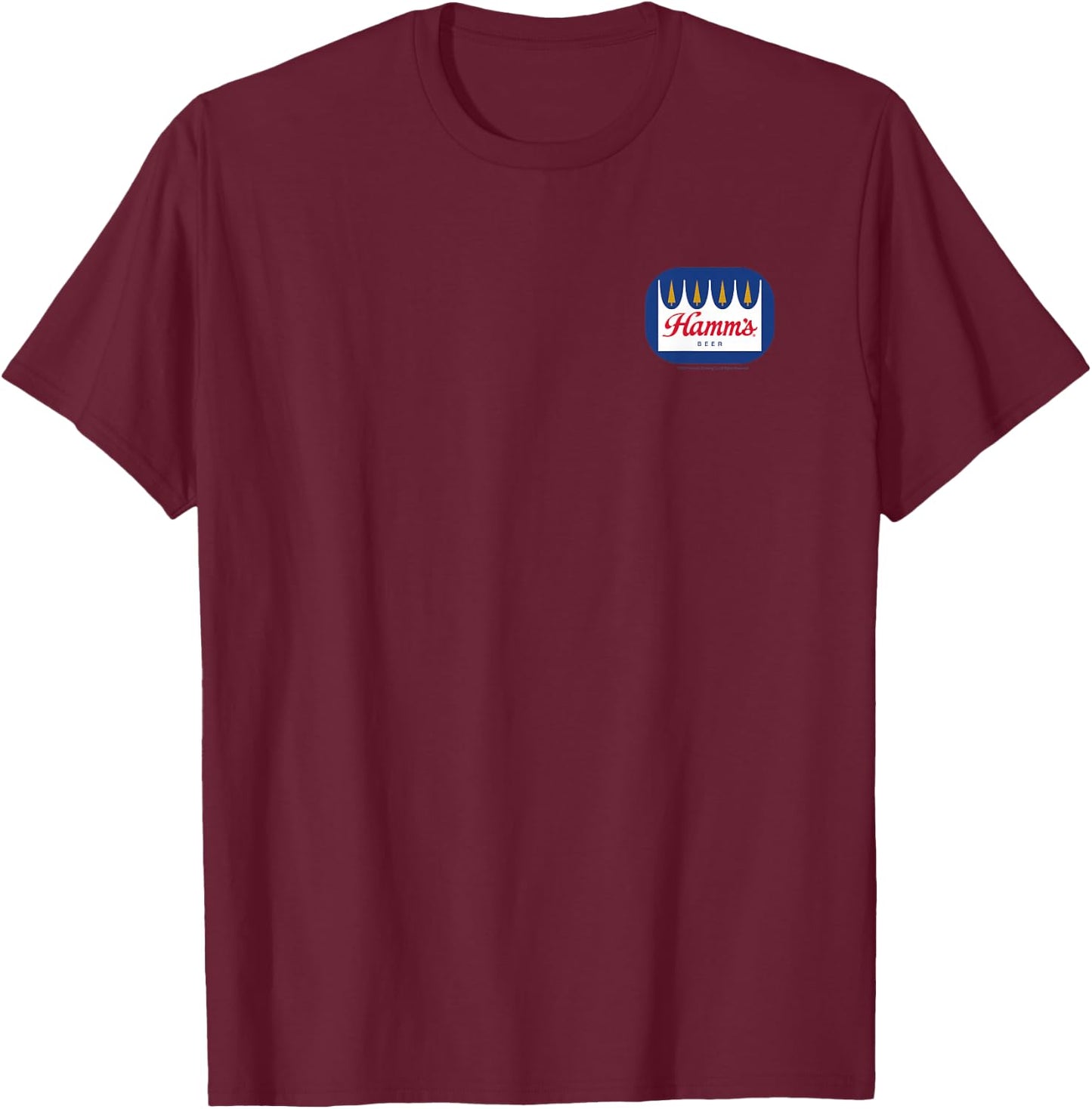 Hamm's - Round Logo T-Shirt - T-Shirt | Maroon