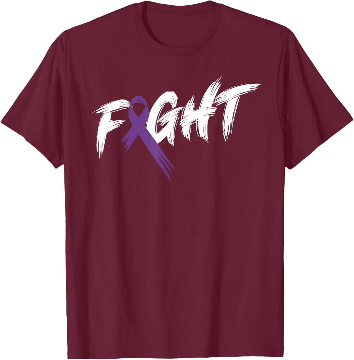 Alzheimer's Awareness Month Fight Vintage Dementia T-Shirt - T-Shirt | Maroon