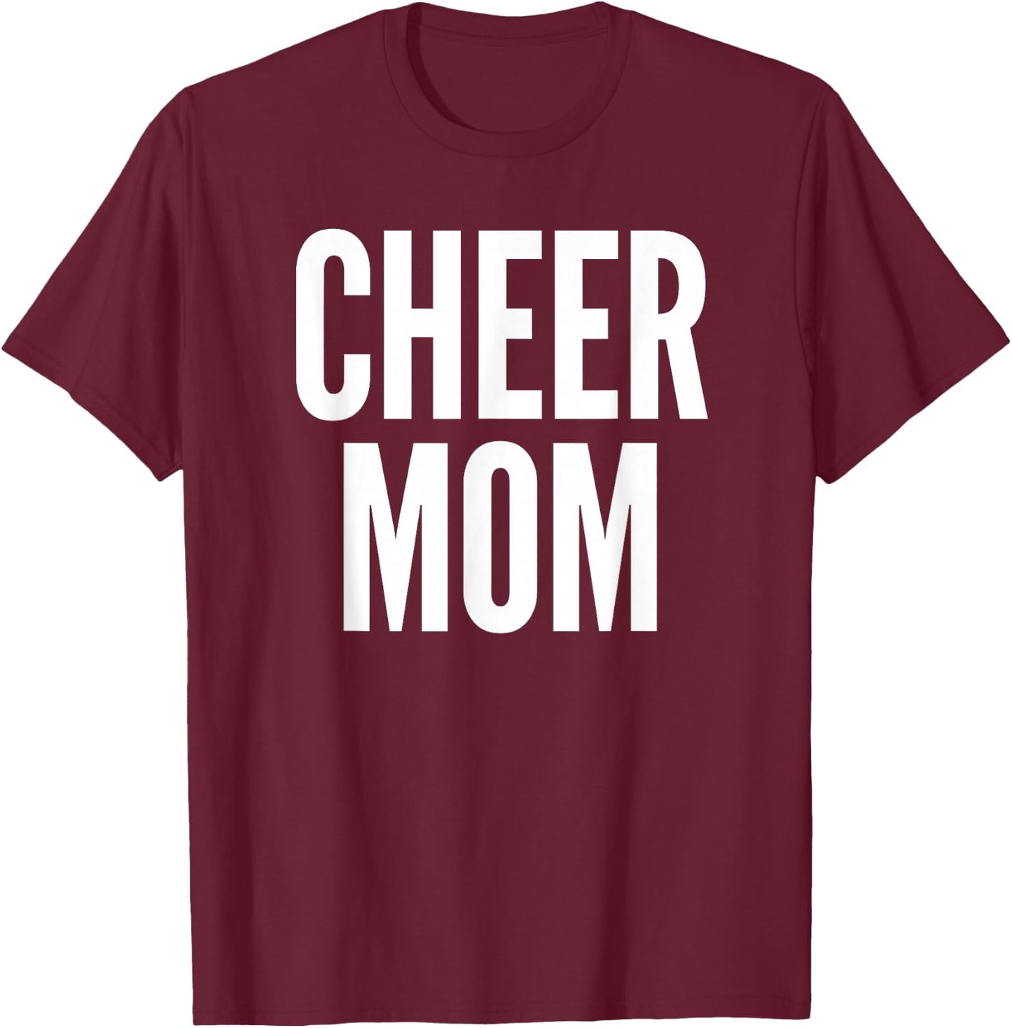 Cheer Mom Royal Blue Cheerleading Matching Parents T-Shirt - T-Shirt | Maroon