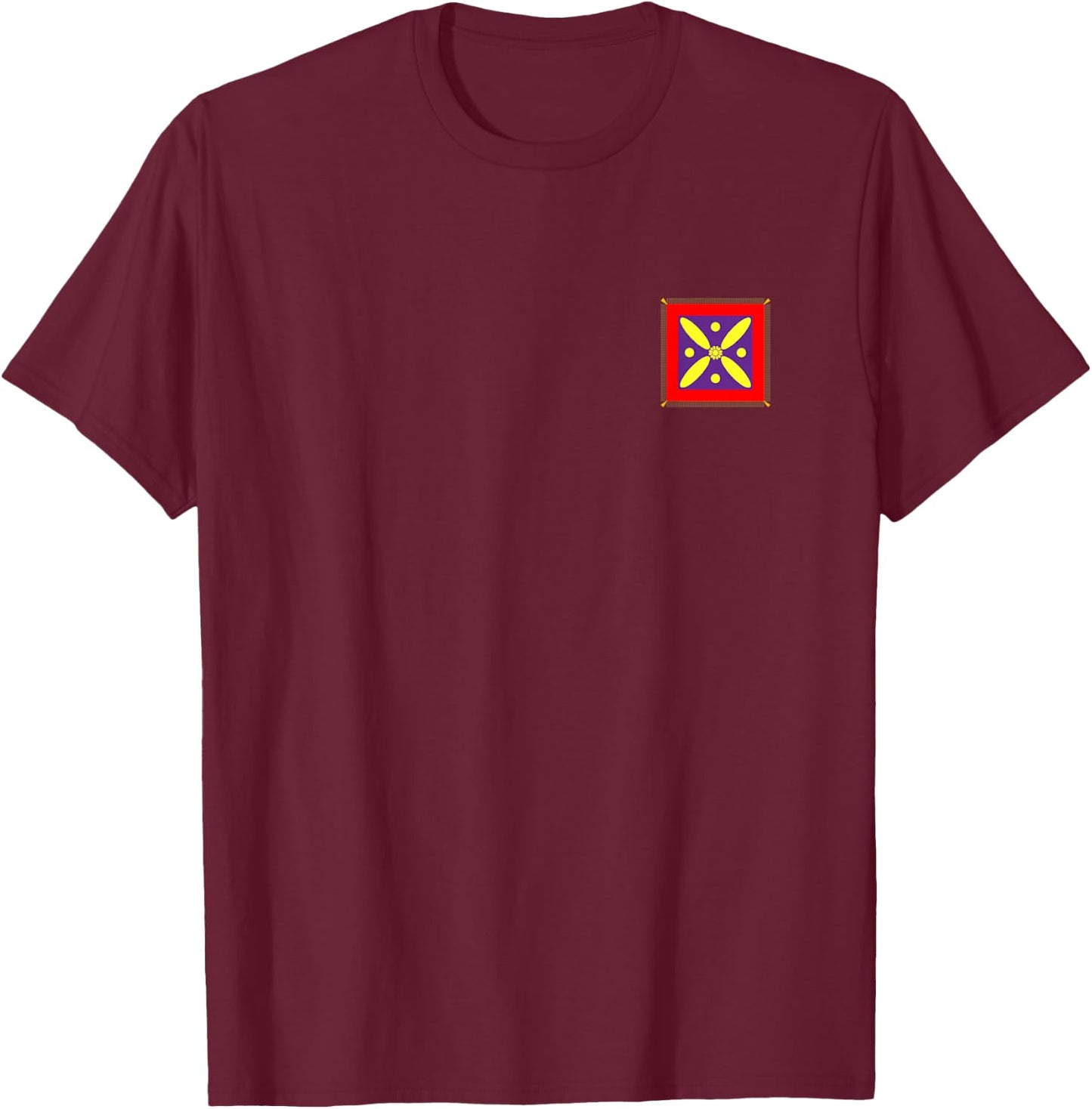 Derafsh Kaviani, lotus flower, Iranian history, flag, badge T-Shirt - T-Shirt | Maroon