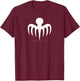 Official James Bond 007 Spectre Symbol (White) T-Shirt - T-Shirt | Maroon