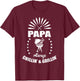 Papa Always Chillin' & Grillin' Grandpa BBQ Fathers Day T-Shirt - T-Shirt | Maroon