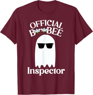 Boo-Bee Inspector Lazy DIY Halloween Costume Funny Ghost T-Shirt - T-Shirt | Maroon