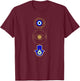 Evil Eye Print Protect Your Energy Mystical Gifts T-Shirt - T-Shirt | Maroon