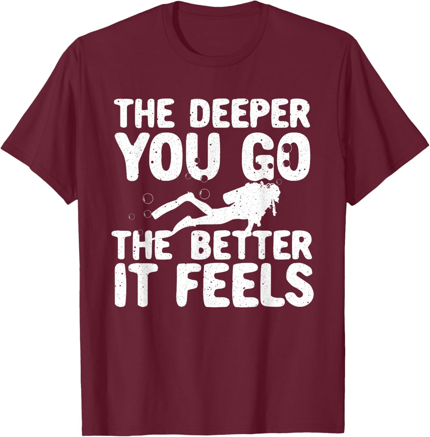 Funny Scuba Diving Themed Design Women Scuba Dive T-Shirt - T-Shirt | Maroon
