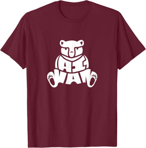 Taiwan Formosan Black Bear Word Art - Funny Animal T-Shirt - T-Shirt | Maroon