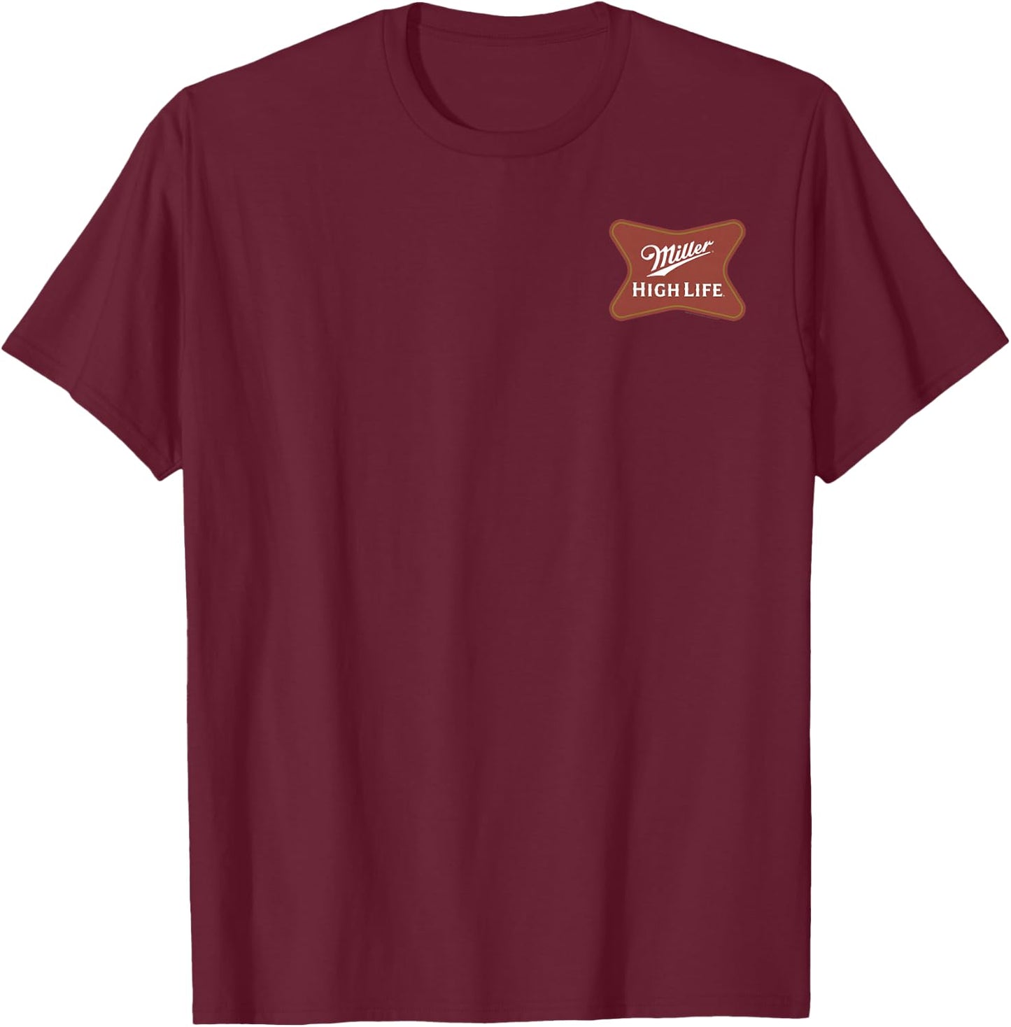 Coors Classic Miller High Life Front and Back T-Shirt - T-Shirt | Maroon