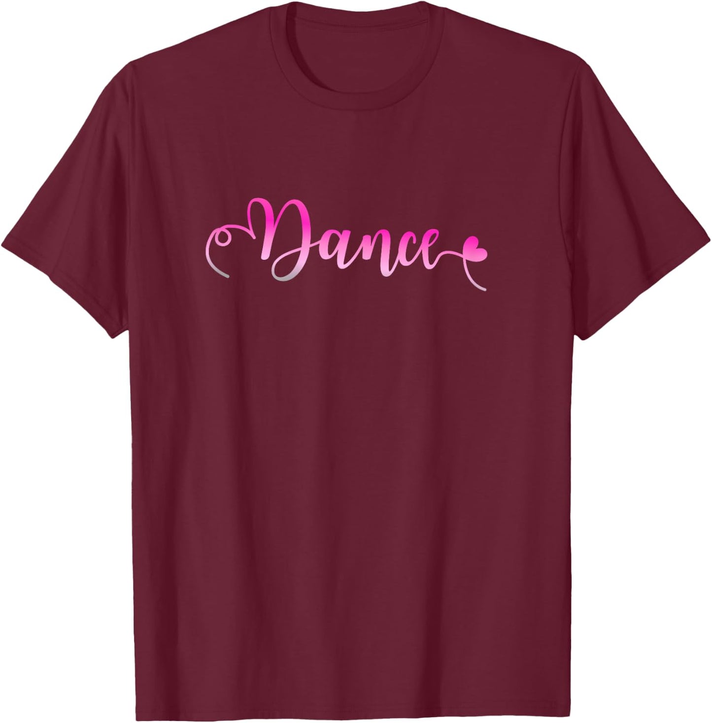 I Love Dance - Dancing Ballerina Girl T-Shirt - T-Shirt | Maroon