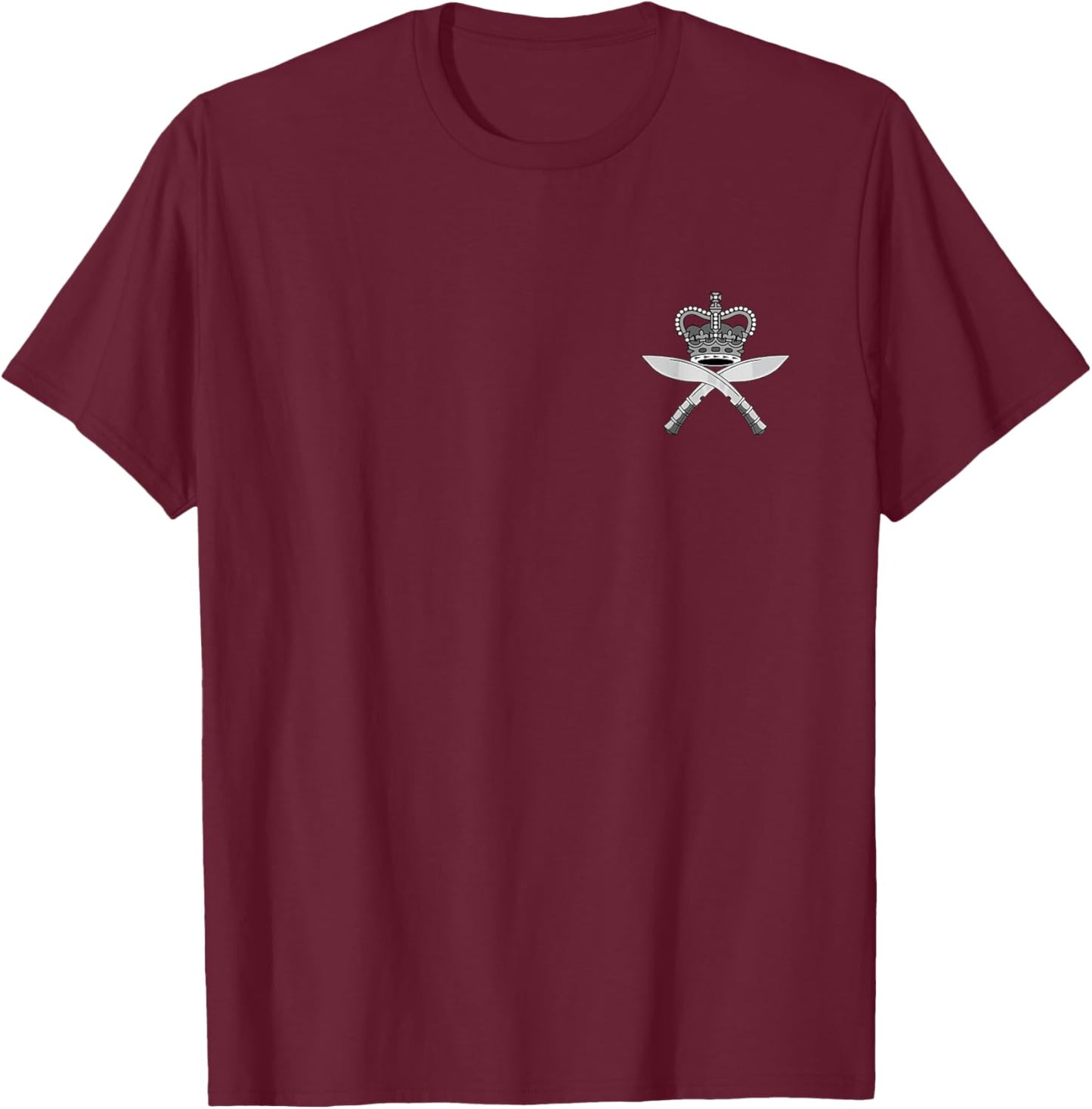 Brigade of Gurkhas UK Army Gurkha Rifles British Special Force Military T-Shirt - T-Shirt | Maroon