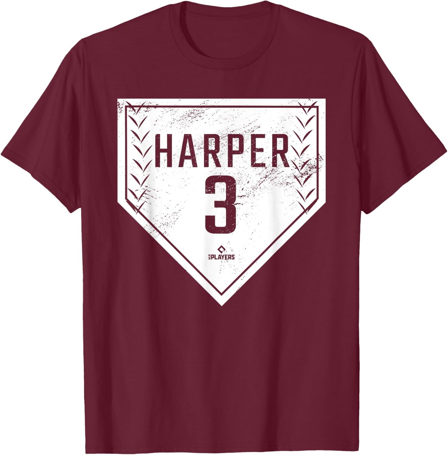 Home Plate Gameday Bryce Harper Philadelphia MLBPA T-Shirt - T-Shirt | Maroon