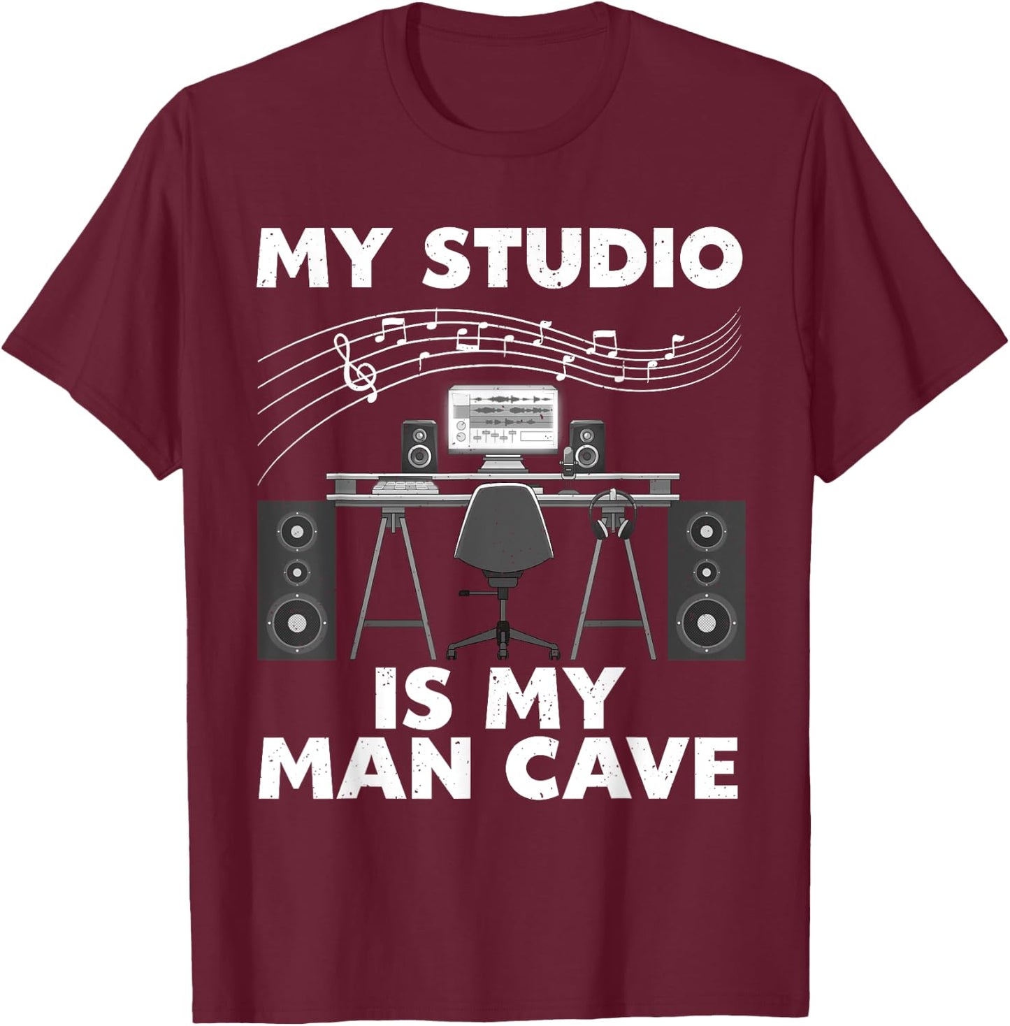 Cool Music Producer Art Women Hip Hop EDM Production T-Shirt - T-Shirt | Maroon