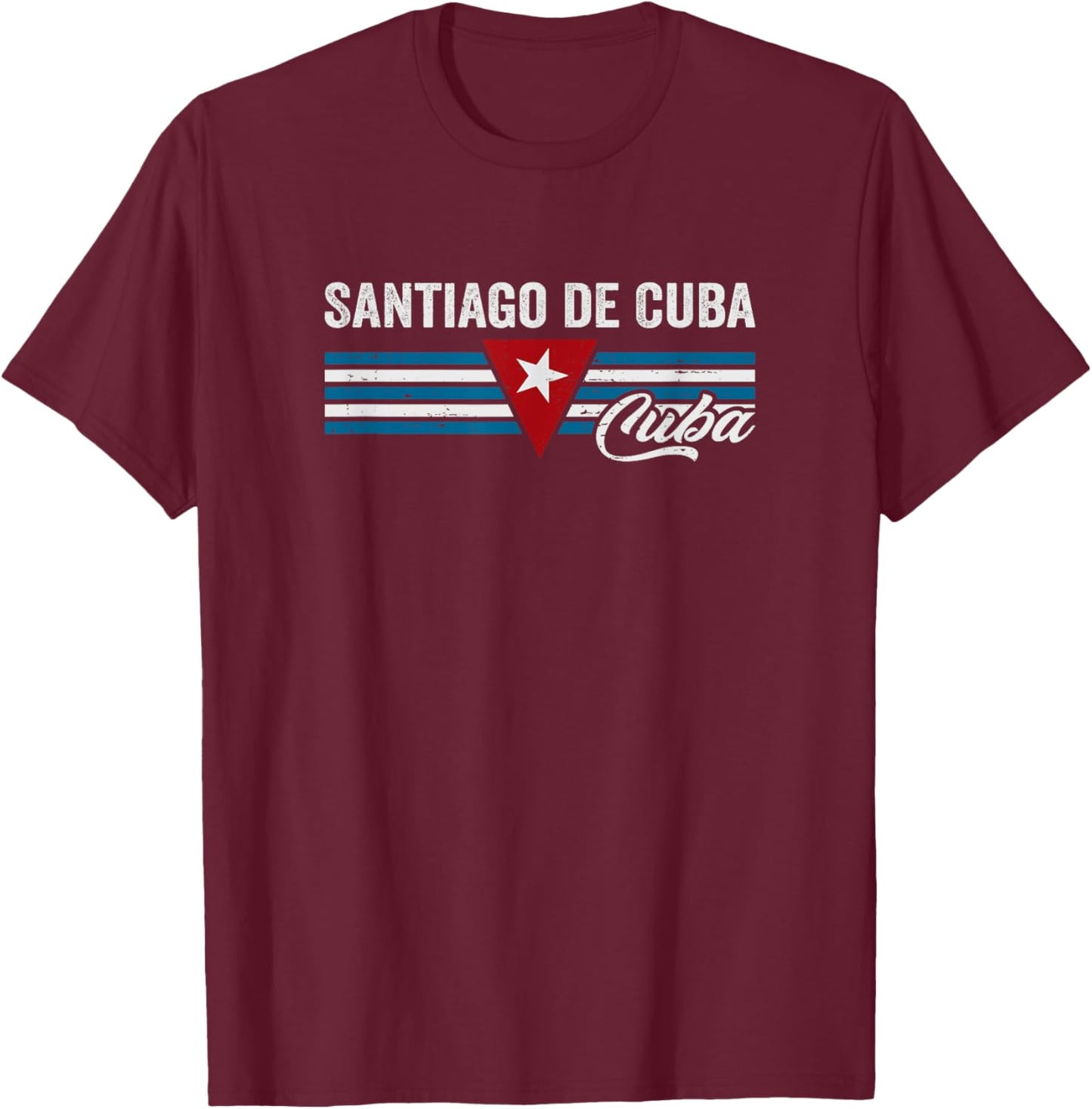 Santiago de Cuba T-Shirt - T-Shirt | Maroon
