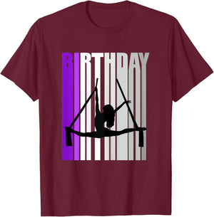 Pretty Purple Kids Air Dancer Birthday Aerialist Train Girl T-Shirt - T-Shirt | Maroon
