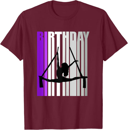 Pretty Purple Kids Air Dancer Birthday Aerialist Train Girl T-Shirt - T-Shirt | Maroon