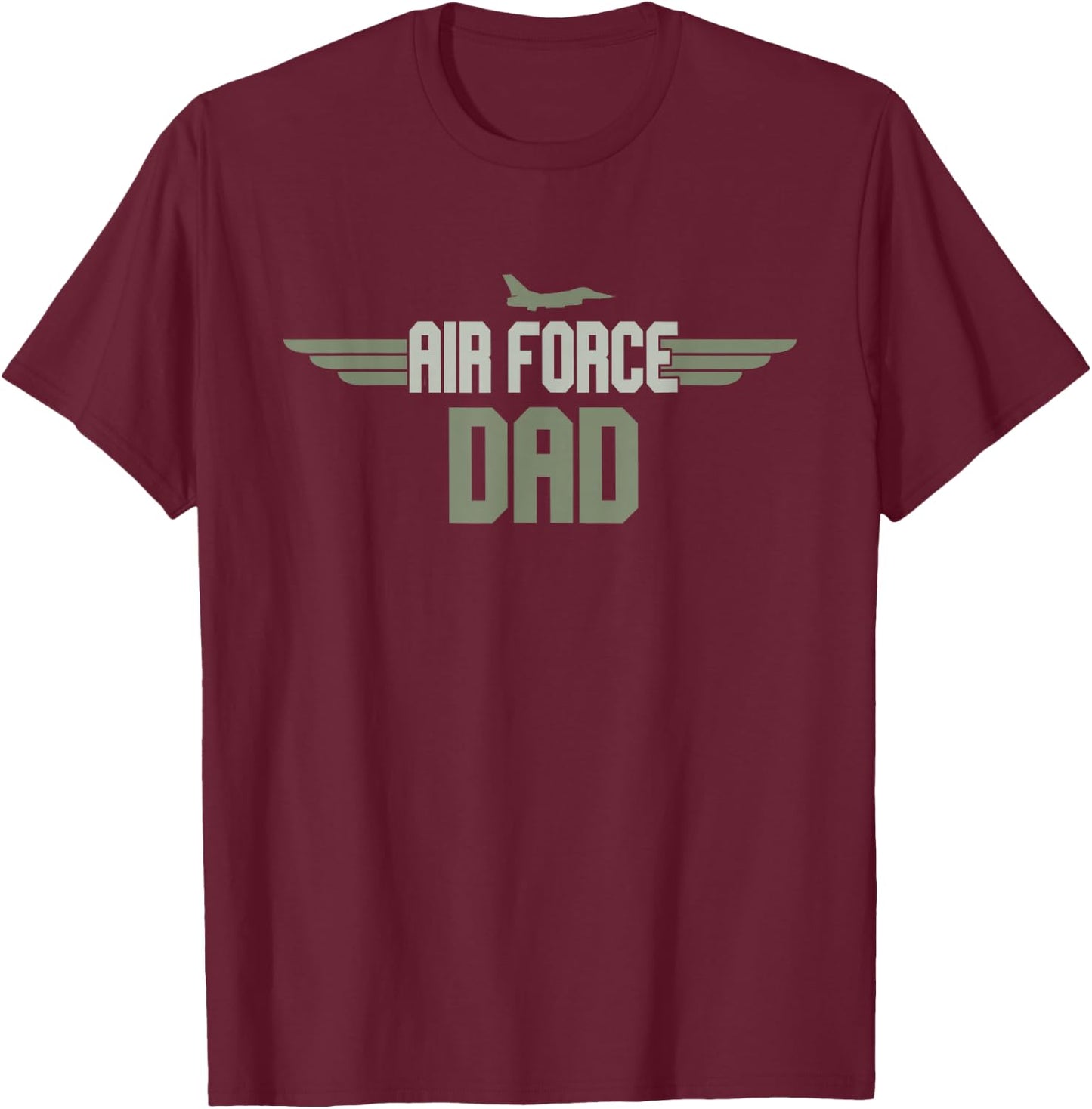 Air Force Dad United States US Air Force Father's Day 2023 T-Shirt - T-Shirt | Maroon