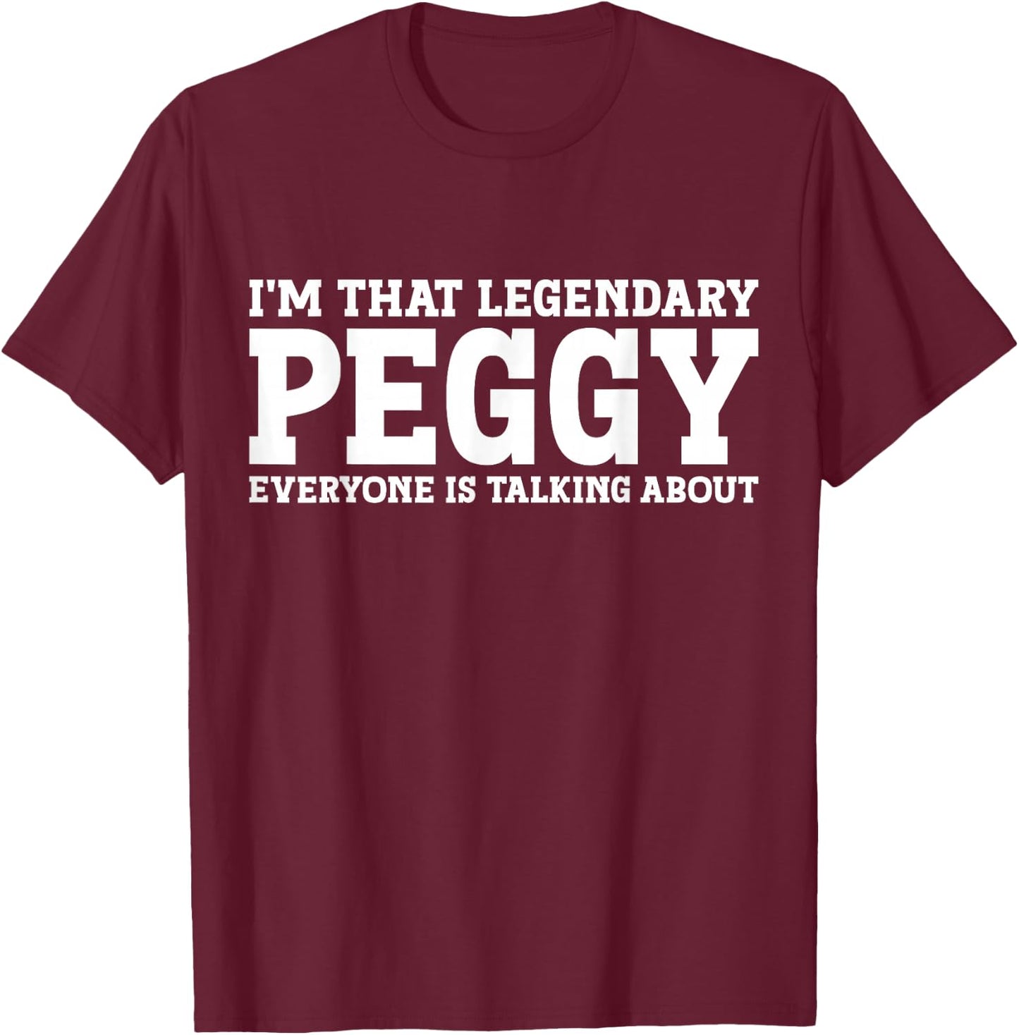 Peggy personal name Women T-Shirt - T-Shirt | Maroon