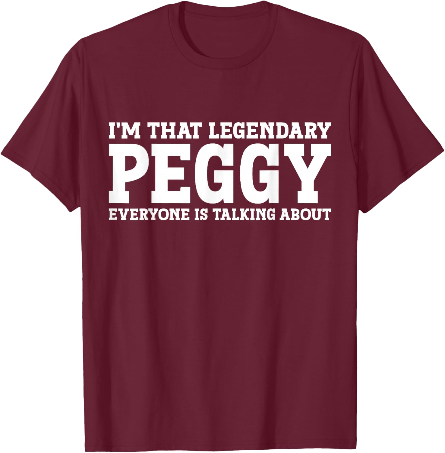 Peggy personal name Women T-Shirt - T-Shirt | Maroon