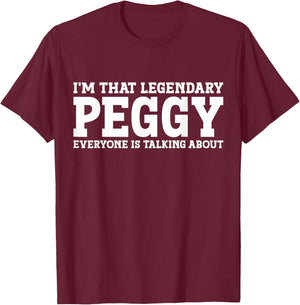Peggy personal name Women T-Shirt - T-Shirt | Maroon