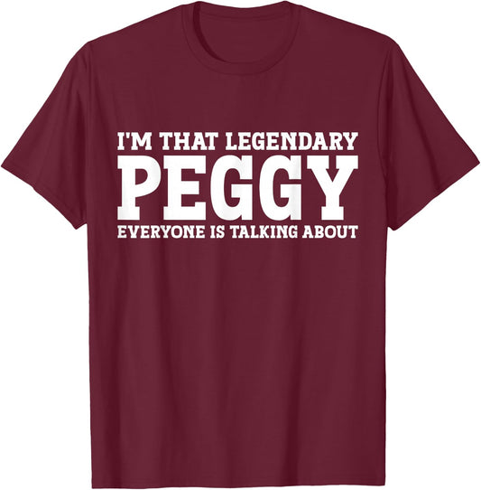 Peggy personal name Women T-Shirt - T-Shirt | Maroon