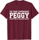 Peggy personal name Women T-Shirt - T-Shirt | Maroon