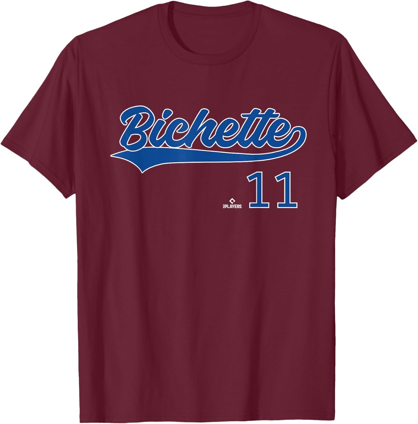 Vintage Gameday Bo Bichette Toronto MLBPA T-Shirt - T-Shirt | Maroon