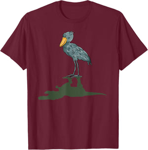 Shoebill Bird Dinosaur Shoebill Stork T-Shirt - T-Shirt | Maroon