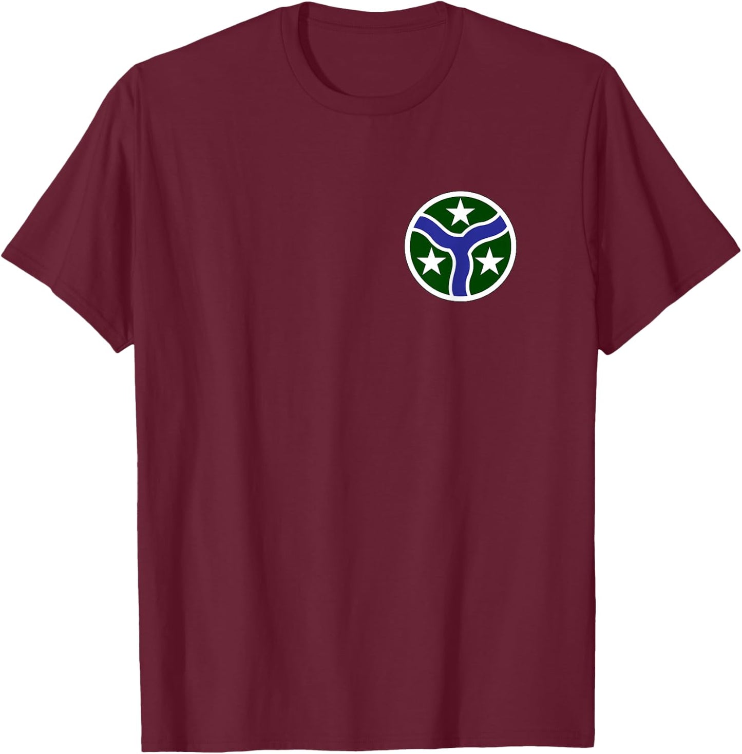 278th Armored Cavalry Regiment Patch - 278th ACR T-Shirt - T-Shirt | Maroon