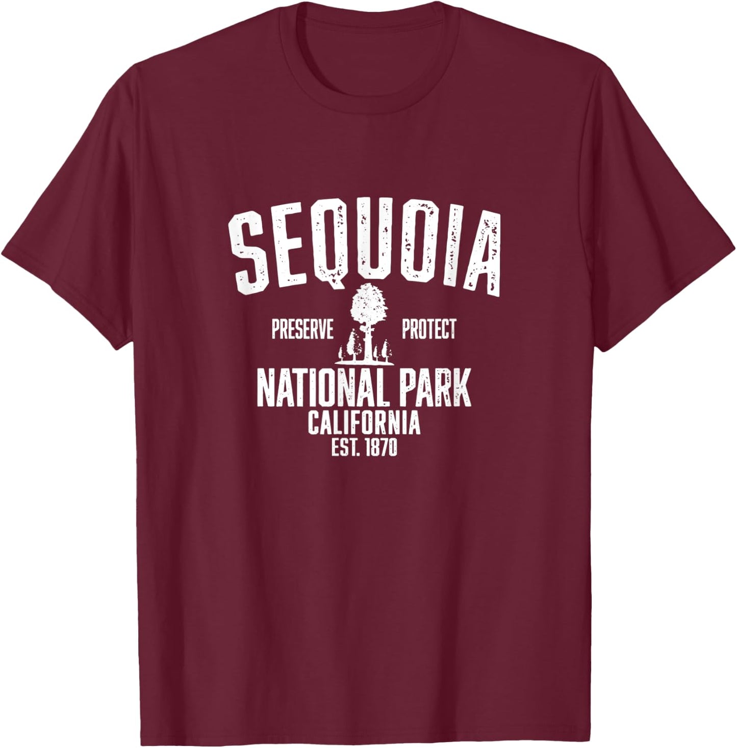Sequoia National Park T-Shirt - T-Shirt | Maroon