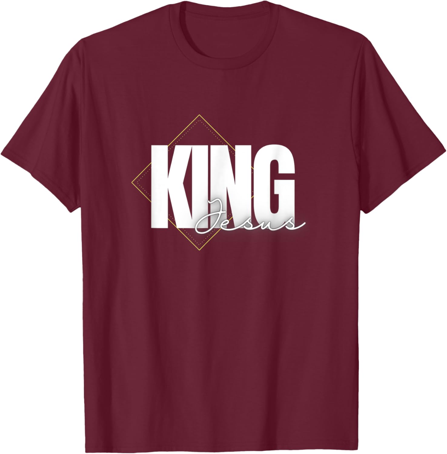King Jesus, Gospel, Christian T-Shirt - T-Shirt | Maroon