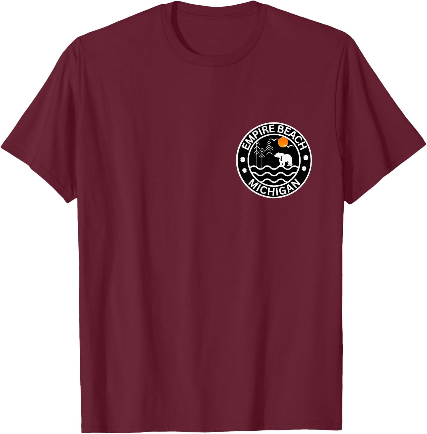 Empire Beach Michigan Women Girls Kids T-Shirt - T-Shirt | Maroon