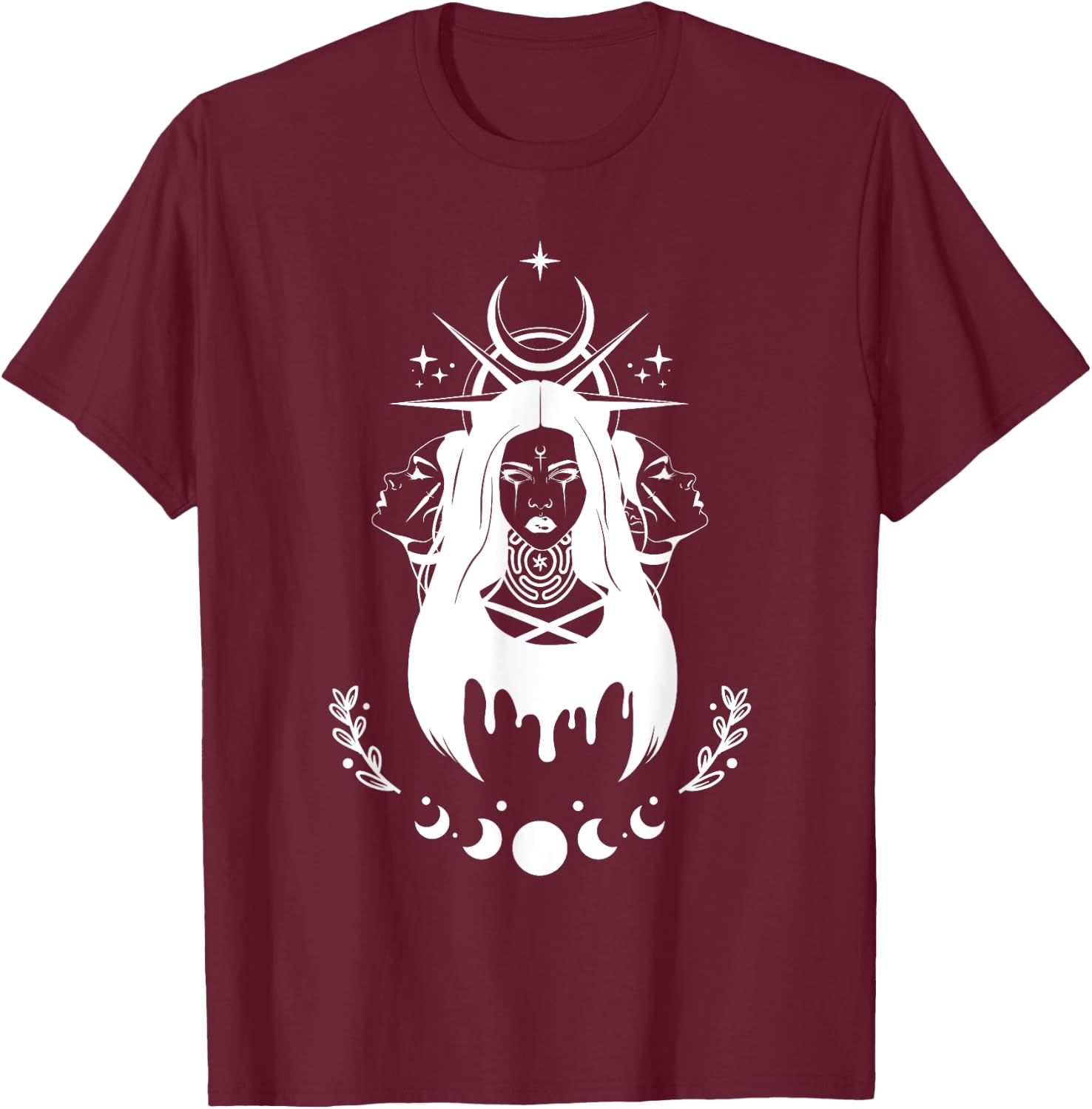 Witch Goddess Hekate Pagan Hecate T-Shirt - T-Shirt | Maroon